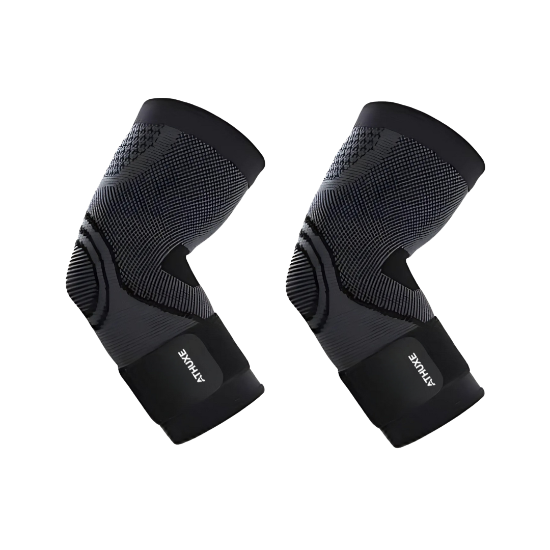 Athuxe Elbow Compression Sleeve – Neoprene Support Brace for Pain Relief, Tennis, Weightlifting & Fitness – Men & Women