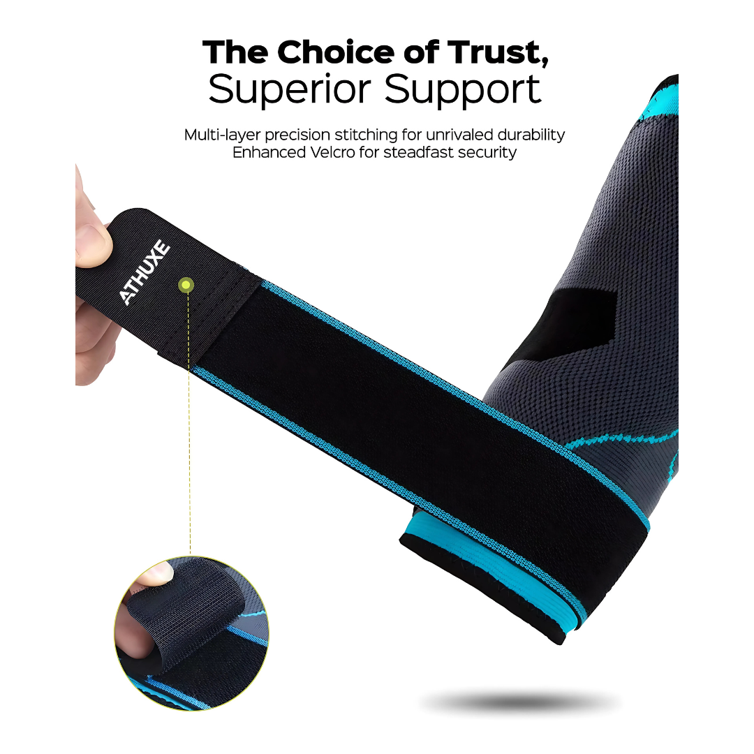 Athuxe Elbow Compression Sleeve – Neoprene Support Brace for Pain Relief, Tennis, Weightlifting & Fitness – Men & Women