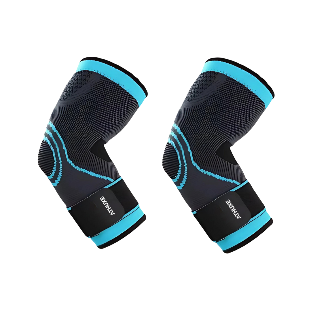Athuxe Elbow Compression Sleeve – Neoprene Support Brace for Pain Relief, Tennis, Weightlifting & Fitness – Men & Women