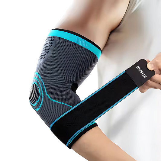 Athuxe Elbow Compression Sleeve – Neoprene Support Brace for Pain Relief, Tennis, Weightlifting & Fitness – Men & Women