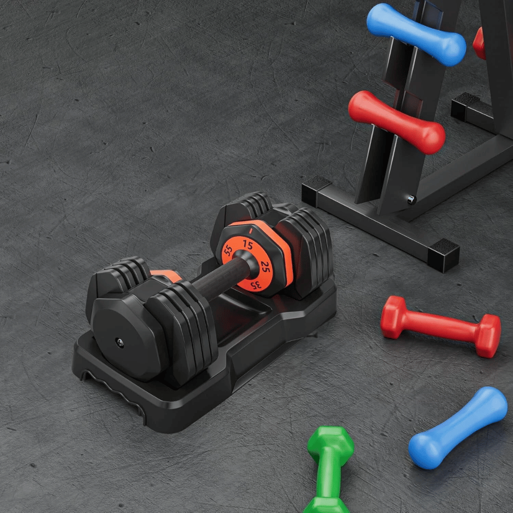 Adjustable Dumbbell Set 2x 25LB Dumbbell for Men & Women Body Building Training