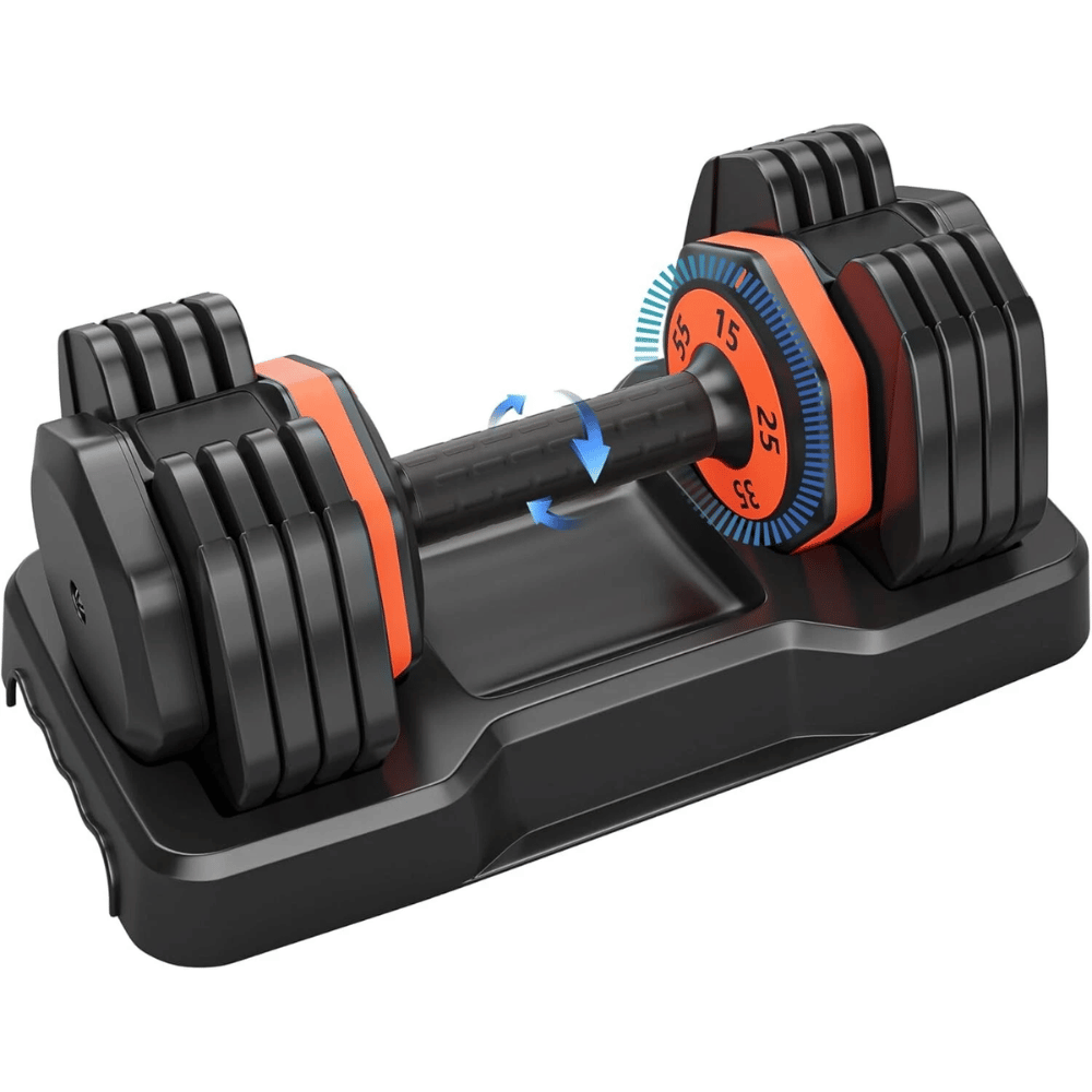 Adjustable Dumbbell Set 2x 25LB Dumbbell for Men & Women Body Building Training